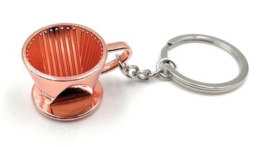 Schlüsselanhänger Kaffeefilter Filter Kaffee Bronze Anhänger Keychain
