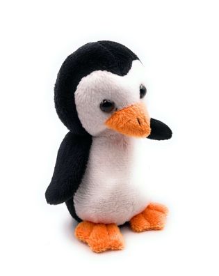 Plüschtier Stofftier Kuscheltier Seevogel Rotschnabelpinguin Pinguin Höhe 12 cm