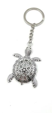 Schildkröte Meerestier verziert Schlüsselanhänger Metall Glücksbringer Anhänger