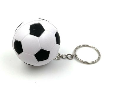 Fußball Soccer Sport Schlüsselanhänger Schaumstoff Glücksbringer Anhänger