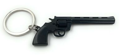Revolver Pistole Gewehr Schlüsselanhänger Metall Glücksbringer Anhänger