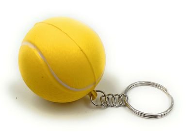 Tennis Tennisball Sport Schlüsselanhänger Schaumstoff Glücksbringer Anhänger
