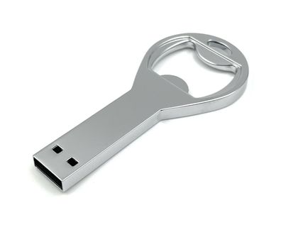 Flaschenöffner aus Metall Silber Funny USB Stick aus metall div Kapazitäten