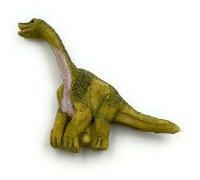 Polyresin Figur Brachiosaurus Kühlschrankmagnet Dino Tier Dekofigur (Gr. 8,5 cm)