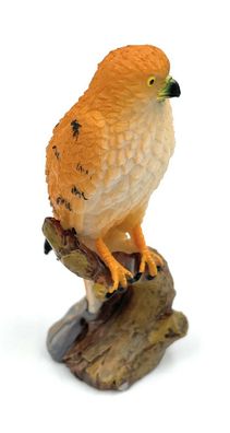 Polyresin Figur Falke Falco Turmfalke Tier Dekofigur aus Polyresin Braun 7,8 cm