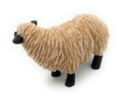 Polyresin Figur Schaf Hausschaf Wildschaf Mufflon Tier Dekofigur aus Polyresin