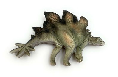 Polyresin Figur Stegosaurus Kühlschrankmagnet Thyreophorer Dinosaurier (Gr. 5,5 cm)