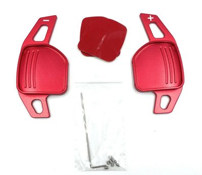 Schaltwippen Shift Paddle für Audi A1 8x, A3 8V, A4 8K B9, A5 4G A6 C7 Rot A