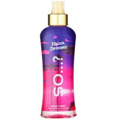 SO...? IBIZA DREAMS Body Mist Parfum Spray 200 ml Traumhaft WoW