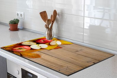 Herdabdeckplatte 80x52 cm Appel - Bladeren - Herfst - Fruit