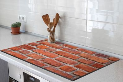 Herdabdeckplatte 85x52 cm Muur - Baksteen - Rood