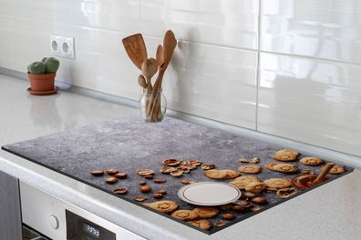 Herdabdeckplatte 80x52 cm Melk - Koekjes - Noten - Specerijen - Herfst