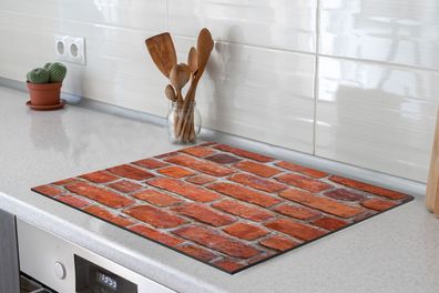 Herdabdeckplatte 60x52 cm Muur - Baksteen - Rood