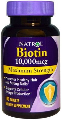 Biotin, 10 000mcg - 100 tabs