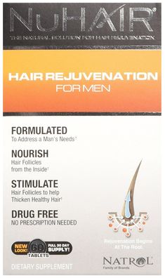NuHair Hair Rejuvenation for Men - 60 tabs