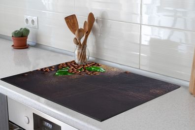 Herdabdeckplatte 70x52 cm Kruiden - Noten - Herfst - Keuken