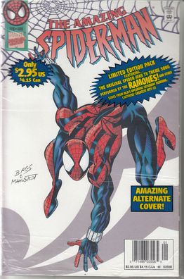 Amazing Spider-Man 408 White Variant Cover + Cassette (Spider-Man TV Theme Song) ...
