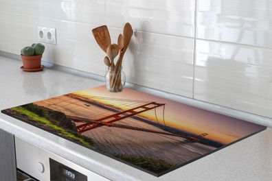 Herdabdeckplatte 80x52 cm Brug - Water - Verenigde Staten