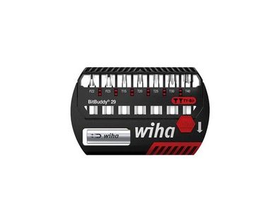 Wiha Bit Set BitBuddy® TY-Bit 29 mm Phillips, Pozidriv, TORX® 8-tlg. 1/4" (42139)