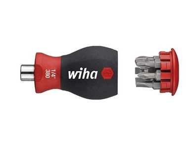 Wiha Schraubendreher mit Bit Magazin magnetisch TORX® mit 6 Bits, Stubby, 1/4" in ...