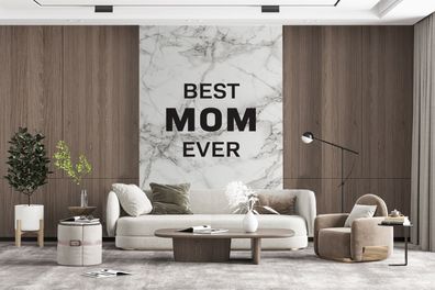 Fototapete - 200x300 cm - Beste Mutter aller Zeiten - Sprichwörter - Mama - Zitate