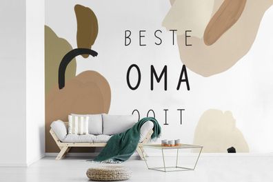 Fototapete - 420x280 cm - Beste Oma aller Zeiten - Sprichwörter - Oma - Zitate