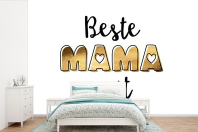 Fototapete - 390x260 cm - Sprichwörter - Mama - Beste Mama aller Zeiten - Zitate