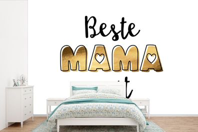 Fototapete - 600x400 cm - Sprichwörter - Mama - Beste Mama aller Zeiten - Zitate