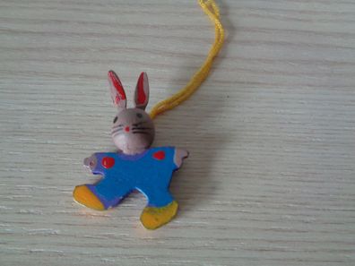 erzgebirgische Handarbeit -kleiner Hase Osterschmuck--3,5cm