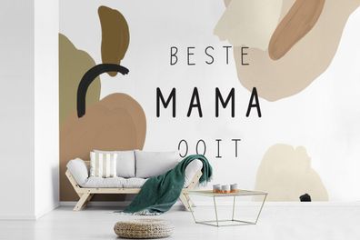 Fototapete - 420x280 cm - Sprichwörter - Beste Mutter aller Zeiten - Zitate - Mutter