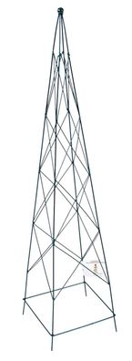 Metall Rankhilfe für Kübelpflanzen Pyramide 90cm Spalier Rankgitter Rankgestell