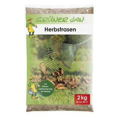 24x 2kg Grüner Jan Rasensamen "Herbstrasen" Gras säen 1920m²