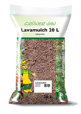 Lavamulch 20 kg Sack Lava Mulch Gartenmulch Lavagranulat Lavagestein
