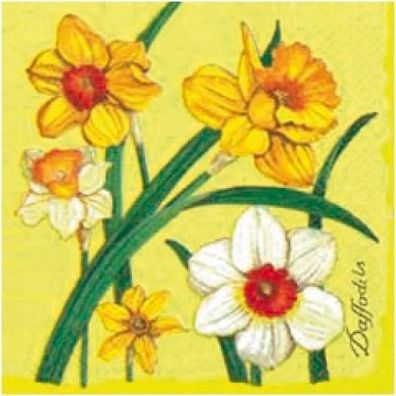 Motiv-Serviette Daffodils