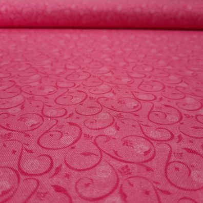 Webstoff "Pink happy swirl" , rosa/ pink