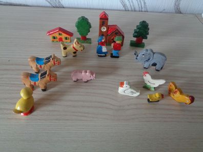 kleine Figuren-Erzgebirge-Figuren, Tiere, Häuser