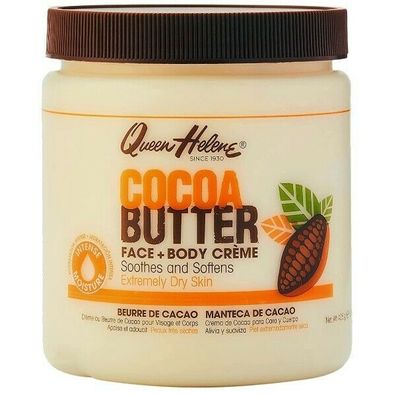 Queen Helene Cocoa Kakao Butter Face + Body Creme Extrem Trockene Haut 425g