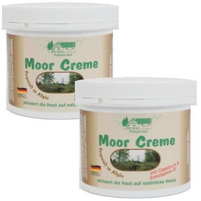 Moor Creme Salbe Aktiv Hautpflege vom Pullach Hof Moorcreme Balsam 250ml 2er Pac