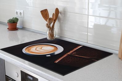 Herdabdeckplatte 70x52 cm Koffie - Kaneel - Latte