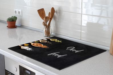 Herdabdeckplatte 75x52 cm Eten - Good food - Spreken - Quotes