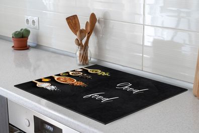 Herdabdeckplatte 60x52 cm Eten - Good food - Spreken - Quotes