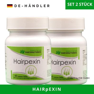Hairpexin - SET 2 x 60 Tabletten Nahrungsergänzungsmittel DE-HÄNDLER Rabatt