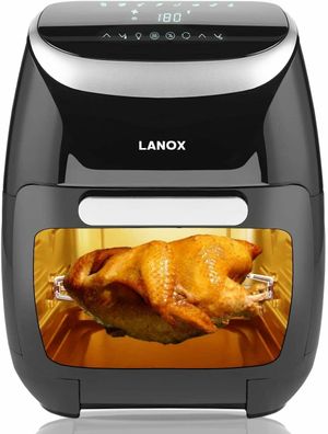 LAN 11/5L Heißluftfritteuse Fritteuse Heißluft Ofen Friteuse Touch Edelstahl XXL