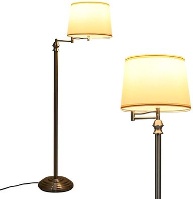 Stehlampe Standleuchte Stehleuchte mit Basis & Lampenschirm zum Lesen Wohnzimmerlampe