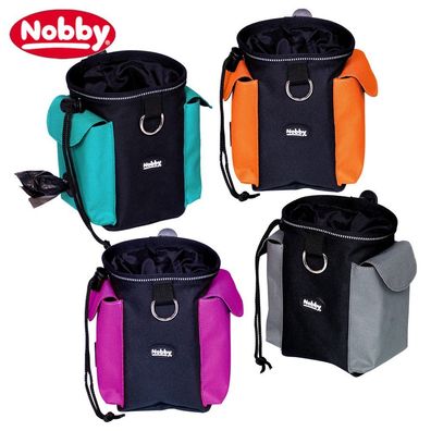Nobby Snackbeutel RIO 2in1 - Nylon Kotbeutelspender Futterbeutel Snackbag Clip