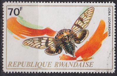 RUANDA RWANDA [1973] MiNr 0546 ( OO/ used ) Schmetterlinge