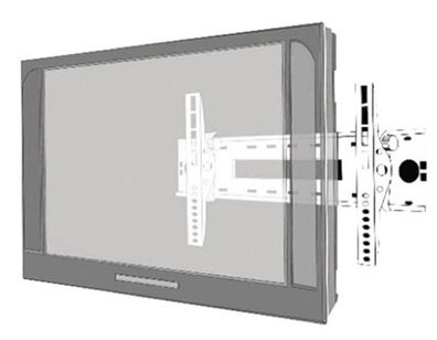 Flachbildschirm Wandhalterung f 60" silber, schwar