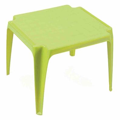 Kindertisch, 50x50 cm, limegreen Vollkunststoff, Monoblock, stapelbar