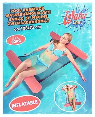 Doppel Schwimmsessel Poolsitz Wasserliege Wasserhängematte Luftmatratze 2 Person 