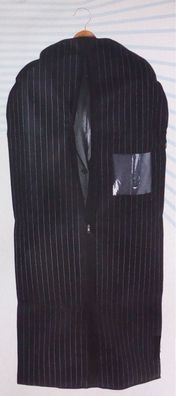 Kleidersack 61x135 cm schwarz Nadelstreifen Kleiderschutzhülle Kleiderhülle